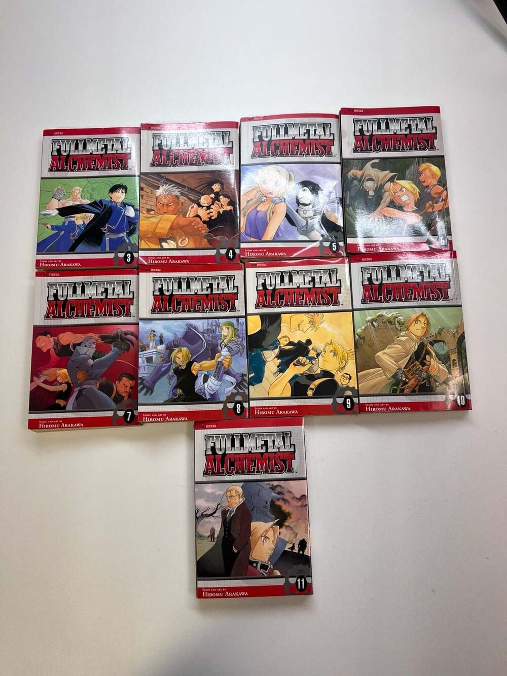 Fullmetal Alchemist Manga Lot Vols 3-11 English Softcover Viz Media Hiromu